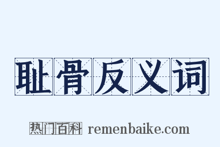 耻骨反义词是什么意思的图片